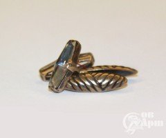 Запонки с горным хрусталем